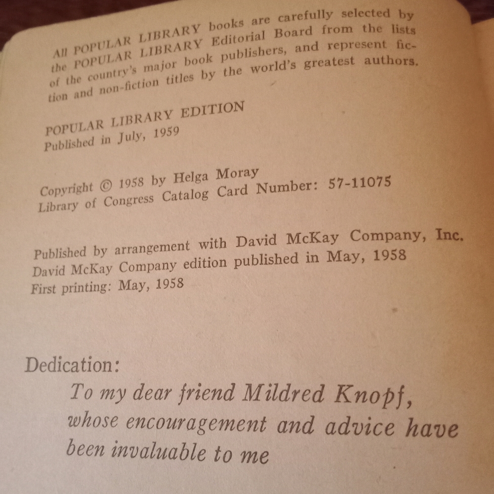 Vintage Dark Fury, By Helga Moray - Picture 2 of 3
